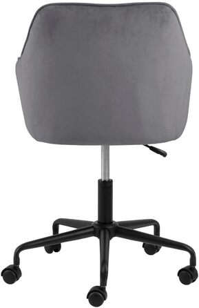 Крісло для офісу Bentley від AC Design - крісло для роботи, зелено-чорне, з м'якою оббивкою з велюру, розмір 88,5 x 59 x 58,5 см