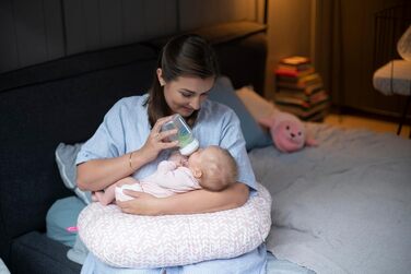 Подушка для годування Motherhood, ергономічна, Оeko-Tex Standard 100, колір блакитний