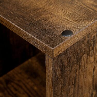 Стелаж VASAGLE для книг та зберігання, 6 відділень, для офісу, вітальні, спальні, в стилі рустік, колір: коричневий