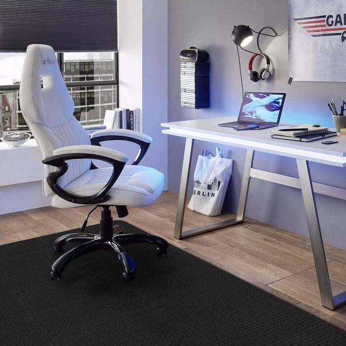 Килимок під офісне крісло | 140x90 см | Захист для підлоги | Чорний