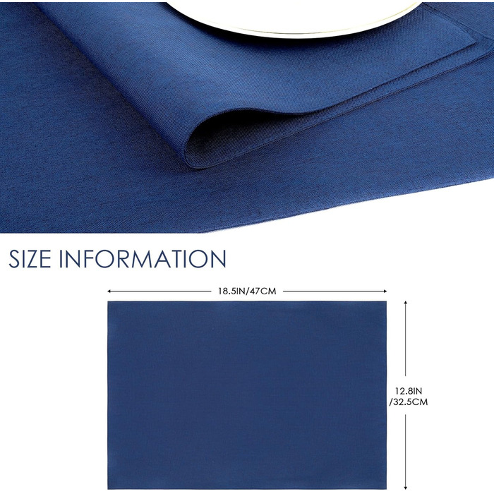 Набори серветок на стіл, тканинні, 8 шт., Бордовий колір, стійкі до тепла, легко миються