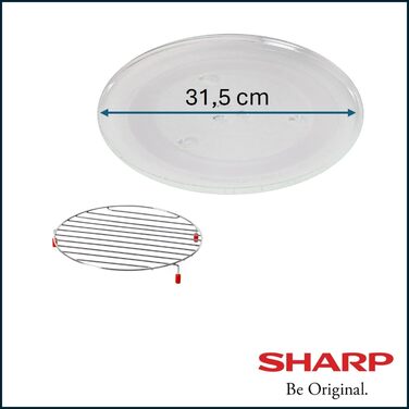 Мікрохвильова піч Sharp R742BKW 2-в-1 з грилем / 25 л / 900 Вт / 1000 Вт гриль / LED-дисплей / 8 автоматичних програм / Розморожування з контролем ваги / Блокування від дітей / Режим енергозбереження / Високий рівень іржі / Чорний Чорний одинарний