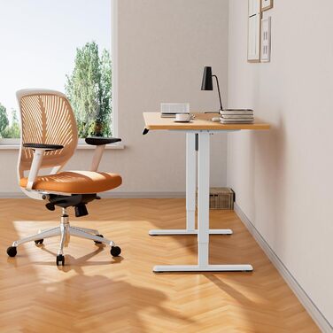 Підставка для столу ErGear з регулюванням висоти, 4 пам'яті, для ергономічного стоячого столу, без стільниці (білий)