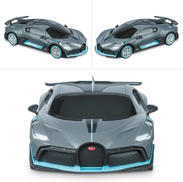 Модель автомобіля BUGATTI DIVO Mondo Motors 1:24, радіокерування, 8 км/год, сірий, іграшка для дітей