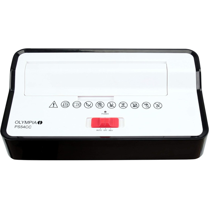 Шредер для документів Olympia PS 54 CC Profi Aktenvernichter – безпека P4, різений ніж, 8 аркушів, для офісу