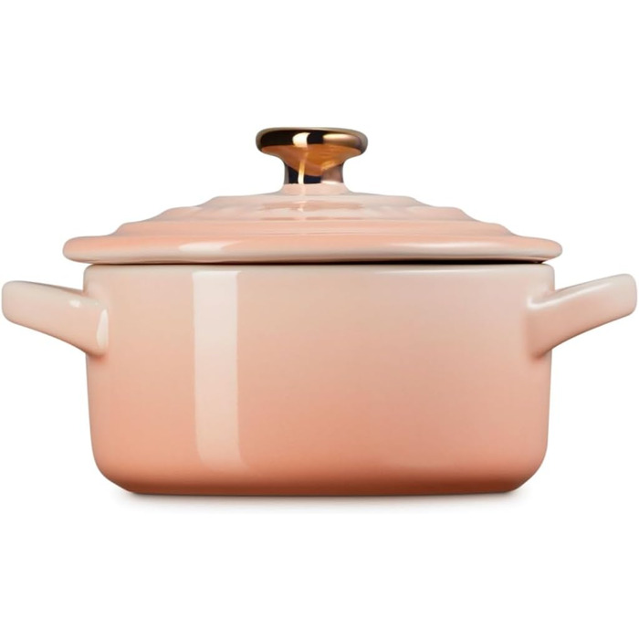 Кокотниця Le Creuset Mini, кераміка, 237 мл, золотий ручка (Піч)