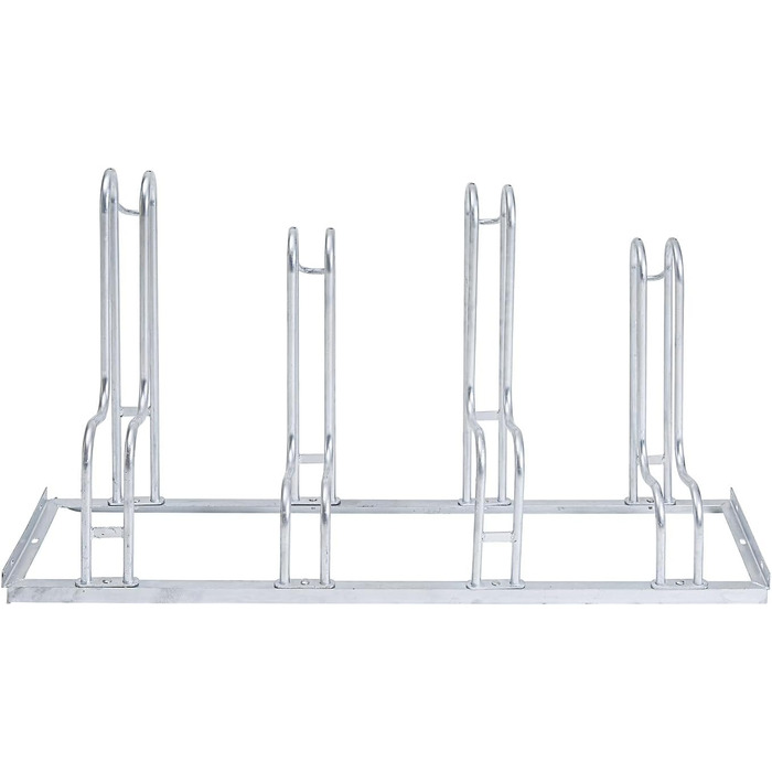 Кайзеркрафт Стійки для велосипедів гаряче цинкування Регулювання коліс одностороннє 4 паркувальних місця