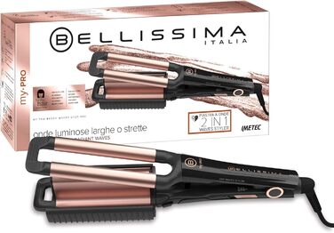 Випрямляч для волосся Bellissima My Pro Beach Waves GT20, керамічне покриття, 3 температурні режими, чорний