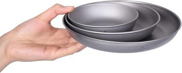 Тарілка для кемпінгу iBasingo Titan Teller 18.5 см: легка, міцна, для пікніка та приготування їжі