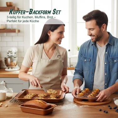 Набір Relaxdays Backform, 3 шт., мідь
