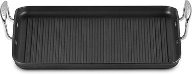 Гриль LE CREUSET з антипригарним покриттям, алюміній, 35 см, для всіх плит (вкл. індукційні), антрацит/срібло