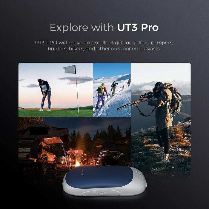 Електричні грілки для рук OCOOPA UT3 PRO (Morpheus Blau), 10000mAh, 4 режими нагріву, USB Powerbank, 2 шт.