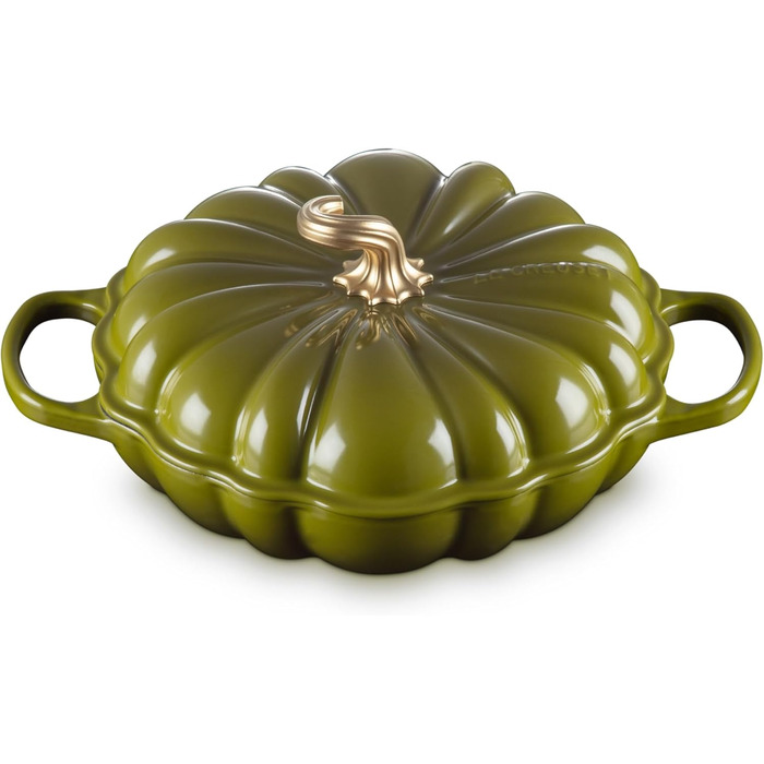 Каструля для тушкування Le Creuset з емальованого чавуну, 2.75 л, білий колір (Leaf It to Me)
