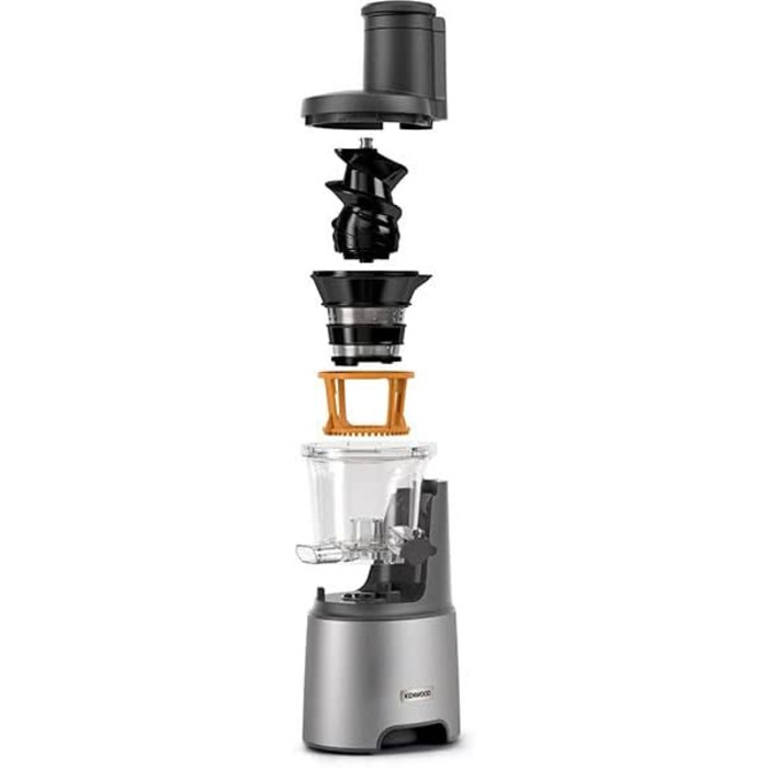 Kenwood PureJuice Pro JMP85.00SI: повільний соковитискач для свіжих соків, сріблястий