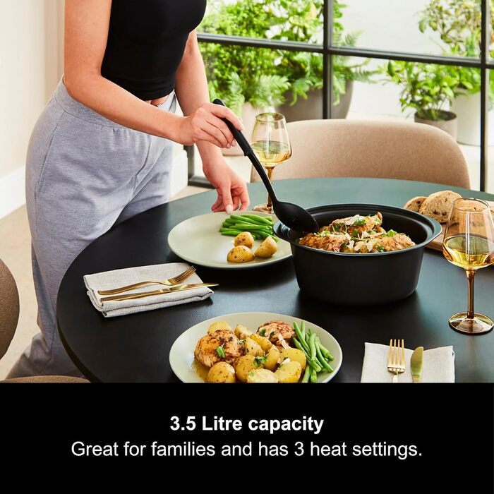 Мультиварка Morphy Richards Sear & Stew, 3.5л, чорний та рожеве золото (460016)