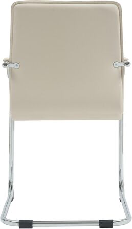 Набір з 2-х відкидних крісел Tira з штучної шкіри, з м'яким сидінням, колір кремовий