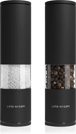 Млин для солі і перцю LARS NYSØM 2 набори вручну з регульованою керамічної млином від великої до дрібної I дизайнерський млин для спецій