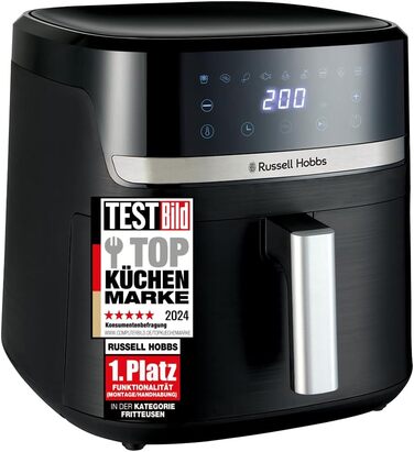 Фритюрниця Russell Hobbs SatisFry XXL 8.3л Rapid AirFryer з Rapid Air, 9 програм, сенсорний екран, гриль, піч, без олії, для піци 26см