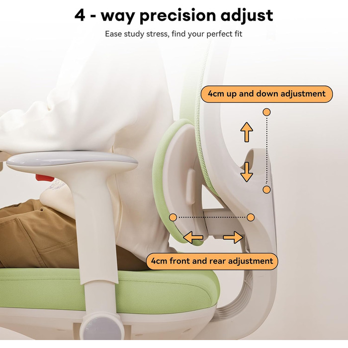 Крісло офісне MUSSO T30 ергономічне, регульоване, з підтримкою попереку та підлокітниками, поворотне, дихаюче, для офісу