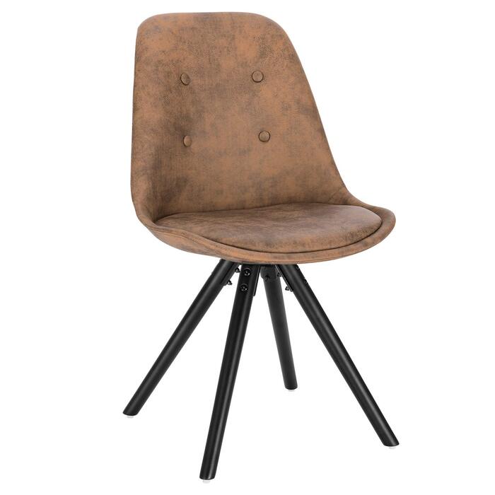 Стільці для обідньої кімнати WOLTU, кухонні стільці, скандинавський дизайн, стільці для туалетного столика, крісла для відпочинку, м'які стільці, стільці в ретро стилі, сіре покриття з льону, BH54gr-4 (набір 1 шт.)