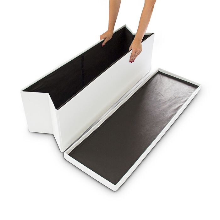 Relaxdays Складана лавка з екошкіри