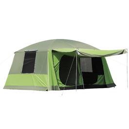 Outsunny Camping Tent Купольний намет Сімейний намет 2 спальні кабіни 4-8 осіб L405 x W305 x H225 см