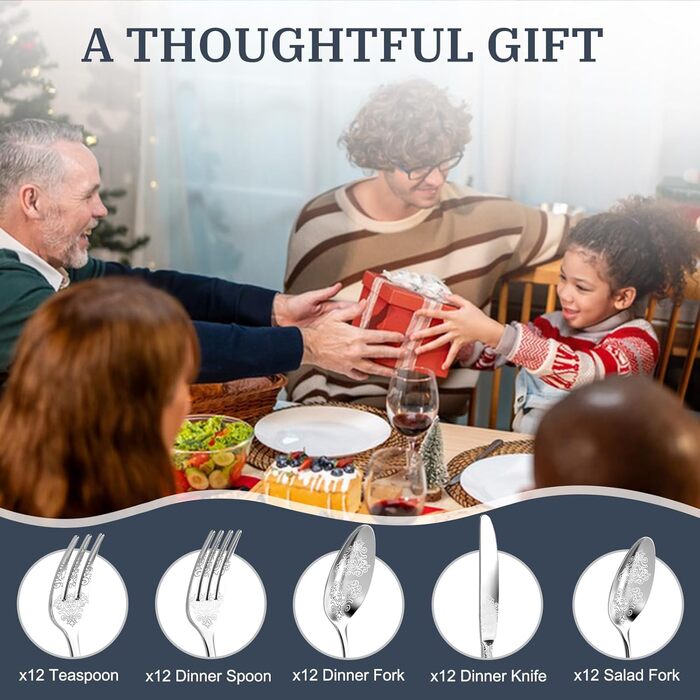 Набір столових приборів DRAGON RIOT Gold 30 предметів: нержавіюча сталь, для 6 осіб, з ножем, виделкою, ложкою, для дому, ресторану, вечірки.