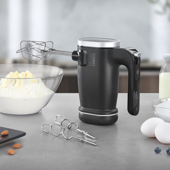 Ручний міксер CASO Click & Mix бездротовий, акумуляторний, для тіста, збитих вершків, соусів, 8 швидкостей (600-1200 об/хв)