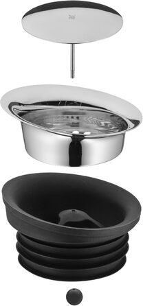 Скляна карафа WMF Basic з кришкою, 1,5 л - скляна посуда для води з нержавіючої сталі