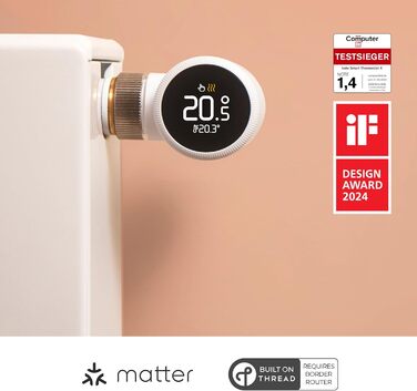 tado Smartes Heizkörperthermostat X – Набір з 3 шт., керування опаленням через додаток (Alexa, Siri, Google Assistant), енергозбереження, проста установка