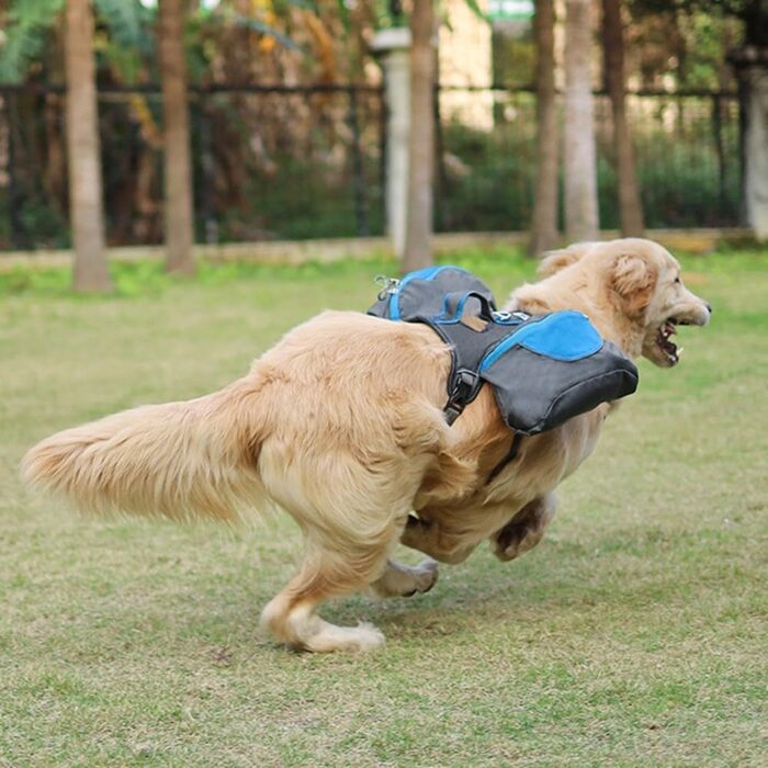 Рюкзак для собак кемпінг, світловідбиваючий собачий джгут сідельний мішок багатофункціональний дихаючий рюкзак для собак