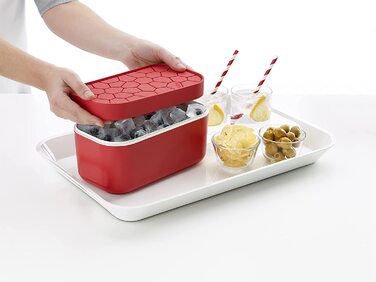 Коробка для кубиків льоду Lku, 12x22x8 см (червоний)