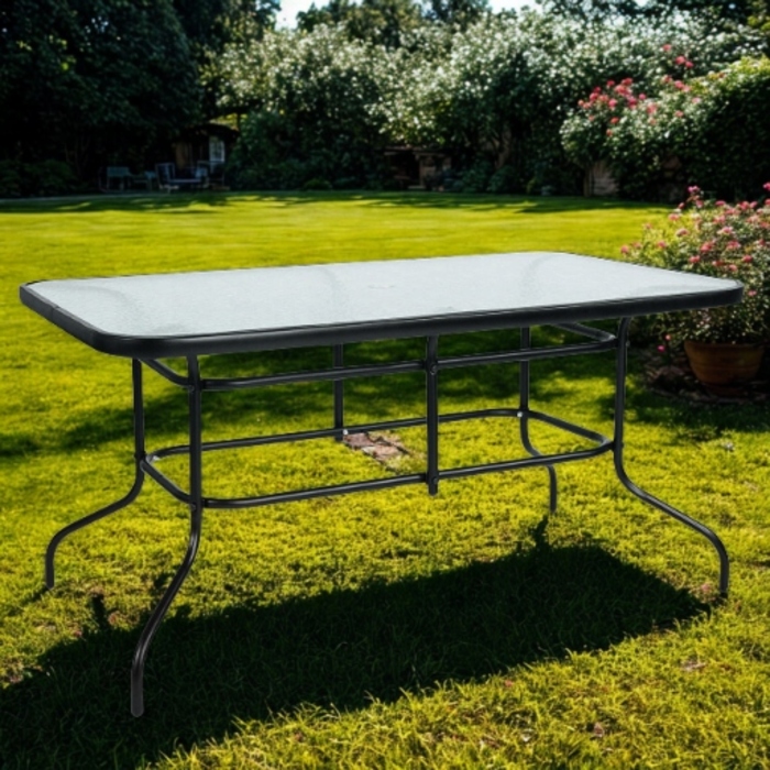 Комплект садових меблів Zolta, метал, сірий, 7 предметів