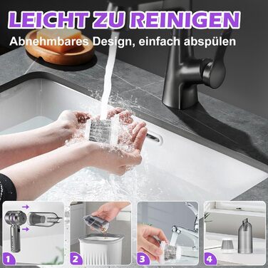 Акумуляторний ручний пилосос WADEO 3 в 1 для авто та дому, 18000Па, 3 швидкості, потужний обдув, 7500 мАг