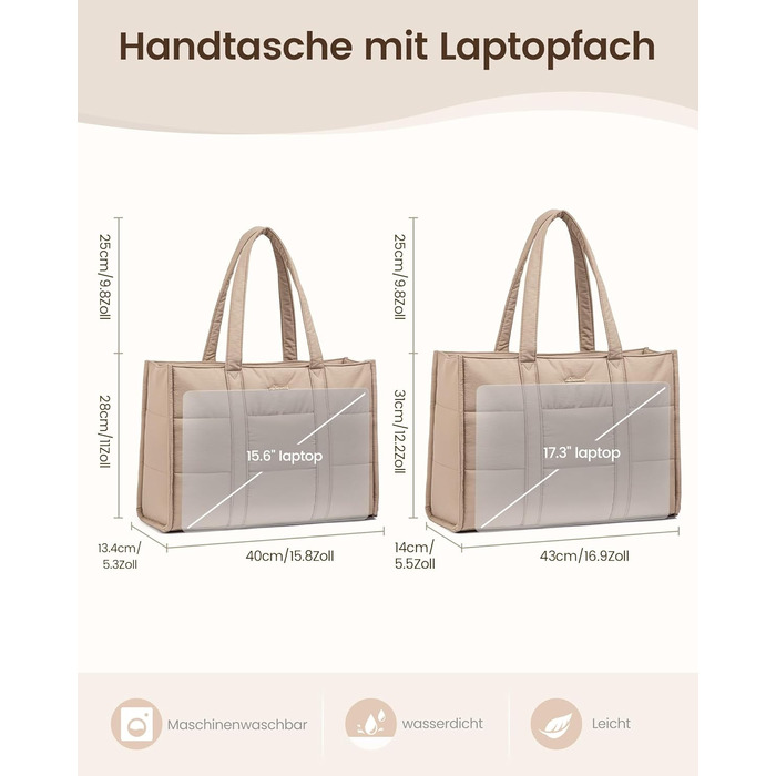 Сумка для ноутбука LOVEVOOK для жінок, велика, шопер, сумка-подушка, робоча сумка, портфель, тоут, жіночі сумки, сумка для навчання, шкільна сумка, сумка через плече для університету, бізнесу, школи, сіро-зелений (17 дюймів, хакі)