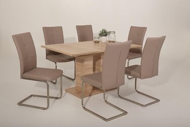 Розсувний обідній стіл Hela Helena, 140-220x90 см, ДСП, декор сонома дуб