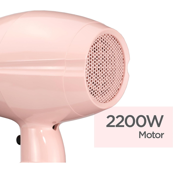 Фен для волосся BaByliss Rose Blush 2200 Вт з 3 рівнями температури та 2 режимами швидкості, 5337PRE