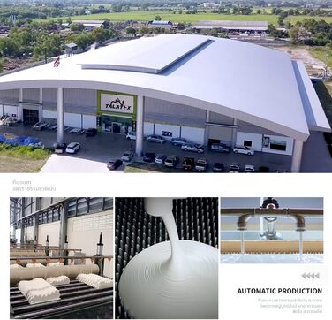 Подушка з 100% натурального латексу: ергономічна підтримка шиї для тих, хто спить на боці та на спині. Регульована ортопедична подушка. Без пінополіуретану. Розмір: 60x40x12x10 см. Білий колір.