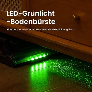 Suirviz Бездротовий акумуляторний пилосос, 40000Pa/500W/45хв, самостійна парковка, легкий, для твердих поверхонь, килимів, шерсті тварин, фіолетовий