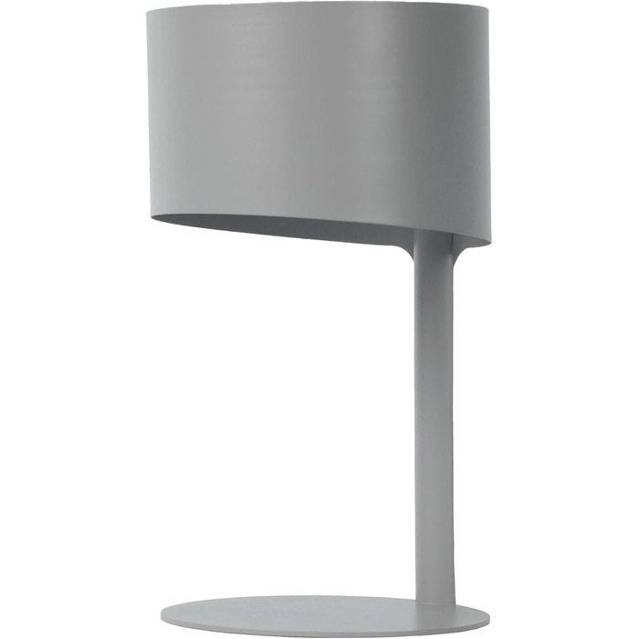 Лампа настільна LUCIDE KNULLE сірого кольору, діаметр 15 см, цоколь E14
