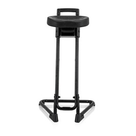 Крісло для роботи TOP WORK 32 з м'яким сидінням з піни PU, металевим каркасом, чорного кольору - hjh OFFICE