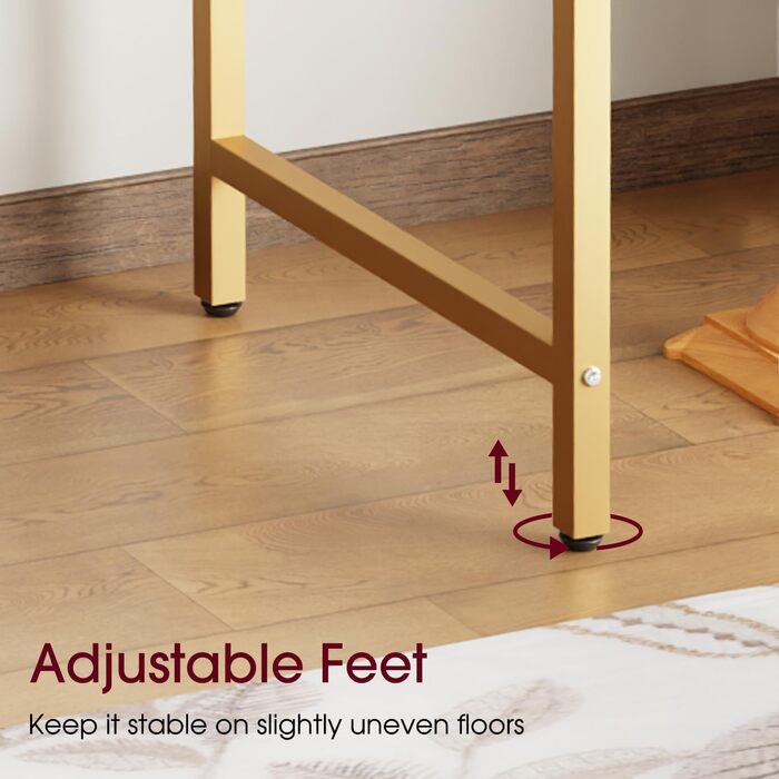 Комп'ютерний стіл BestOffice, 81,3 см, сучасний дизайн, золото, для дому, офісу, робочого кабінету