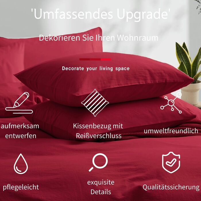 Бетліна з бавовни 200x220 см Бежева, Кремова, Таупе. Комплект для двоспального ліжка Renforce. Бавовняна постільна білизна з блискавкою (200x220 см + 2 x 80x80 см)