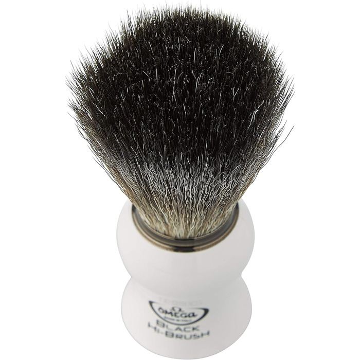 0196745 - Pennello da Barba in Fibra 'Black Hi-Brush', Bianco, 0196745 - Pennello da Barba in Fibra 'Black Hi-Brush', Bianco