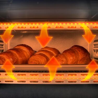 Електрична піч Cecotec Bake&Toast 1090 Black, 10 л, 1000 Вт, таймер 60 хв, регулювання температури до 230ºC, дека, решітка-гриль та щипці з ручкою
