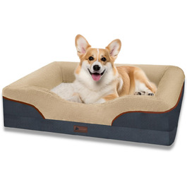 Лежак для собак Doggyhut Ortho Ergo диван для собак з матрацом з пам'яттю, що миється, нековзний (M83x619 см)