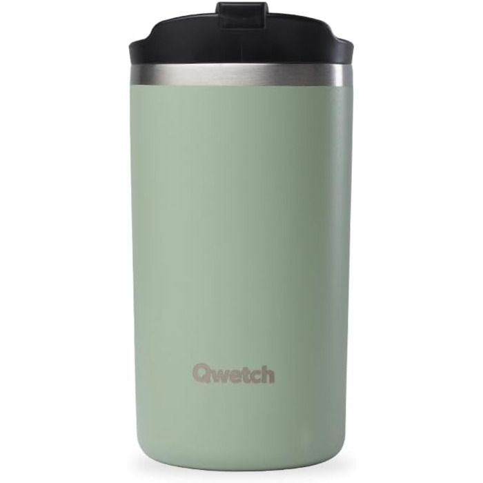 Термокружка QWETCH 350 мл з нержавіючої сталі - для кави та чаю, 6 год гаряча, 12 год холодна, BPA-free, без витоку, багаторазова, для подорожей