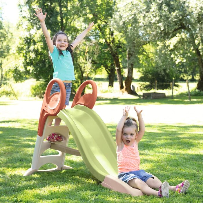Дитяча гірка Smoby Life KS з перероблених матеріалів, 1,5 м, з водяним підключенням – для дітей від 2 років