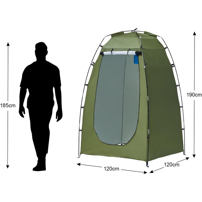CLIPOP Намет Pop-Up, водонепроникний, легкий, одношаровий, для весняного кемпінгу, простий у встановленні – для пляжу, походів, фестивалів, відпочинку на природі (Зелений)