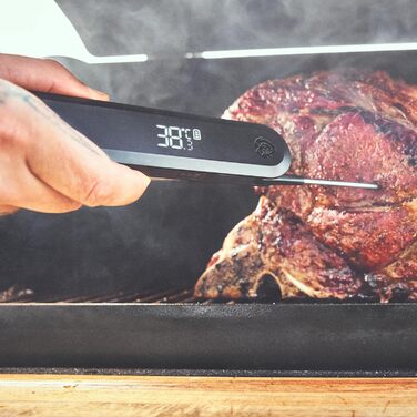 Термометр для гриля та м'яса BURNHARD Einstich складний, USB, з LED-дисплеєм, 1.5 мм